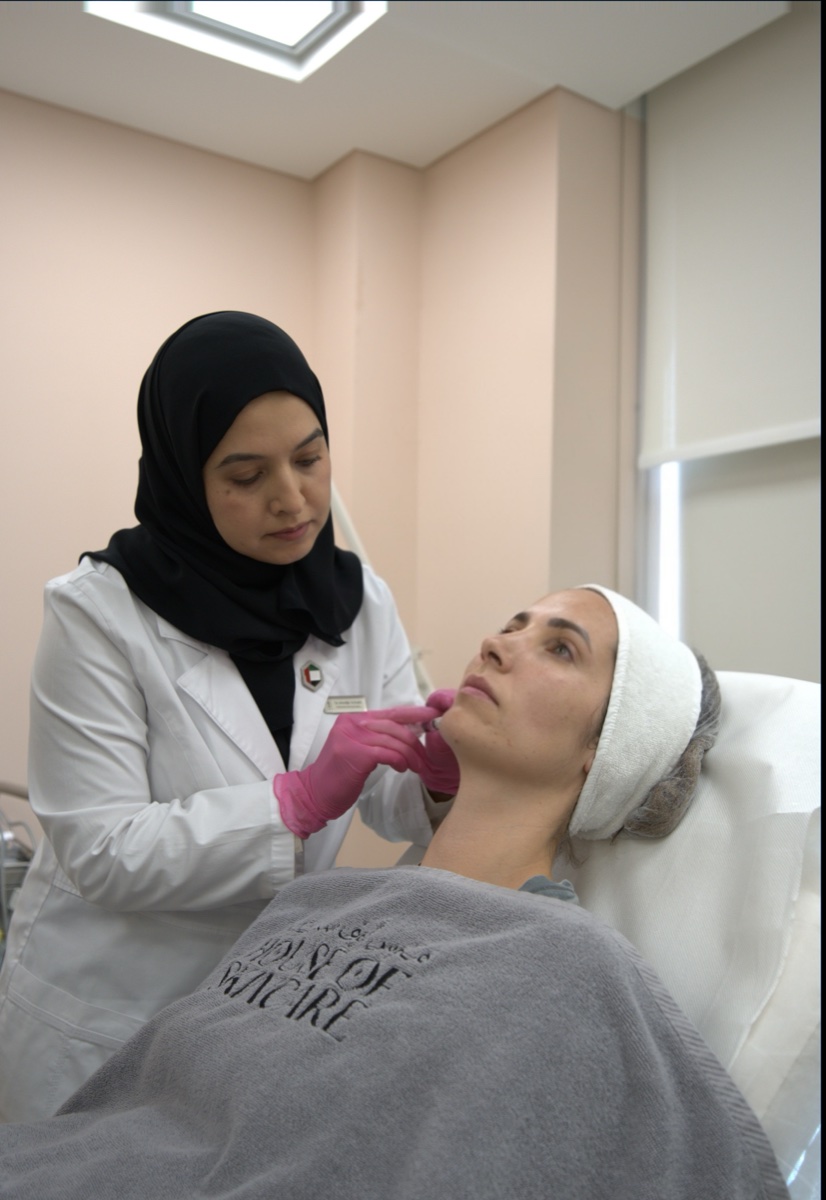 Mesotherapy skin treatment for deep hydration and rejuvenation in Abu Dhabi